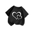 thumbnail image 3 of WEAIXIMIUNG Lebowski 2024 Chandail à Manches Longues Enfant Filles Mignon Graphique Col Rond T-Shirt à Manches Courtes Été Décontracté T-Shirt 100, 3 of 6