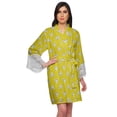 thumbnail image 1 of Moomaya Printed Cotton Robes For Women Plus Size Kimono Robe Short Nightwear, 1 of 6