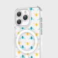 thumbnail image 2 of iPhone 15 Pro Clear Case - Blue and Yellow Bumble Design, 2 of 5
