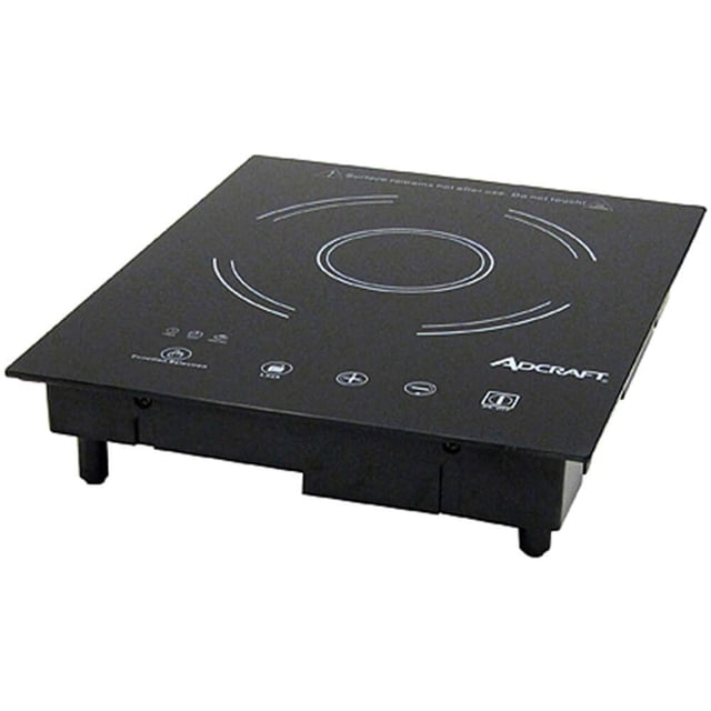 Adcraft IND-D120V Cuisinière à Induction Encastrée, 120v, Noir