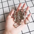 thumbnail image 3 of SHISUYAN 100PCS Slide Belt Connection Roller Buckles Bag Strap Adjustable Metal Pin Buckles for Backpack Suitcase Clothes (Silver), 3 of 8