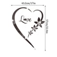 thumbnail image 3 of VogueV Heart-Shaped Acrylic Mirror Wall Sticker - Bedroom Vanity Decor C, 3 of 5