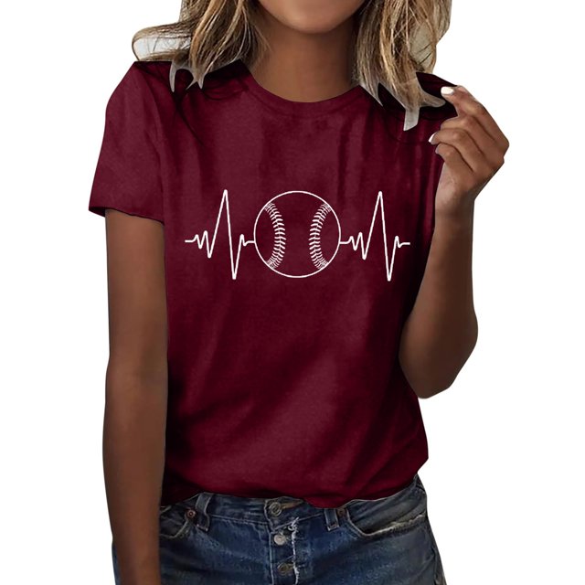 adviicd T-Shirts Femmes T-Shirt Rayé Manches Courtes Col Rond Basique Vin,TTG