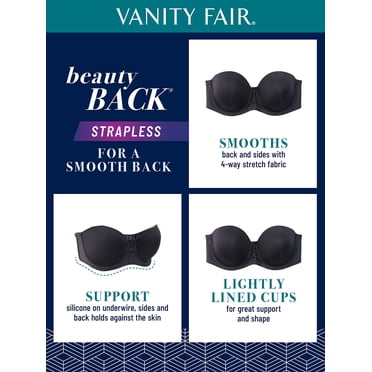 Vanity Fair womens Beauty Back Smoothing Strapless (34b - 44dd) Bra, Star White, 36B US