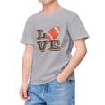 thumbnail image 2 of Toddler Girls Summer Tops Tees Short Sleeve Rugby Football Letter Prints T Shirt Fans Gift Spring Shirts For Boy 4-5T, 2 of 4