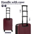 thumbnail image 3 of Halicool Carry-On Luggage - 20-Inch Lightweight Hardside Suitcase with 360° Spinner Wheels, Expandable Rolling Suit Case with TSA Lock, 20 Inch Red, 3 of 8