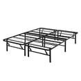 thumbnail image 4 of Mainstays 14" High Profile Foldable Steel King Platform Bed Frame, No Box Spring Needed, Black, 4 of 9