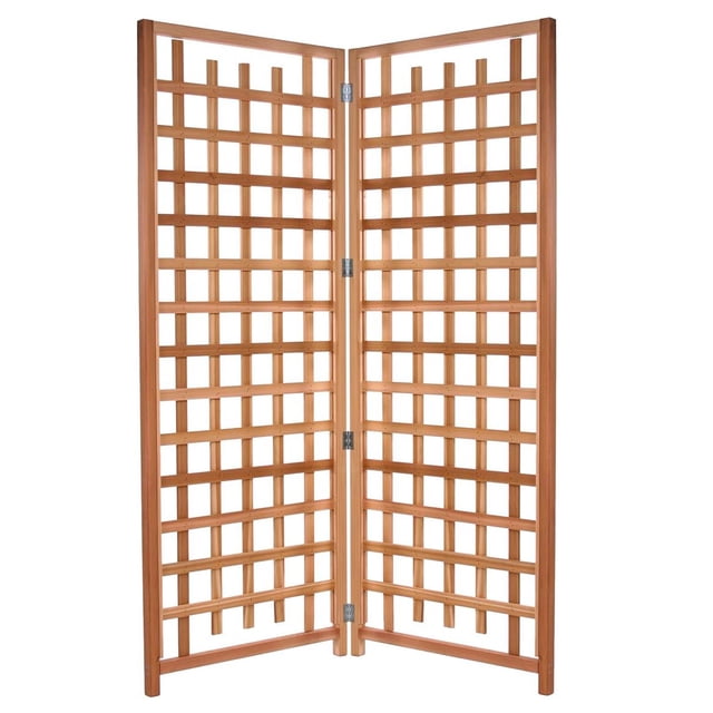 All Things Cedar 2-Piece Outdoor Single Trellis Handcrafted for Climbing Plants