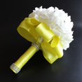 thumbnail image 4 of Faithtur Artificial Wedding Bride Bouquet Romantic Handheld Bridesmaid Flower with Ribbon, 4 of 4