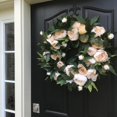 thumbnail image 4 of POINTERTECK Spring Peony Wreath Simulation Spring Wreath Flower Door Wall Hanging Home Decoration Mother‘s Day Easter Gate Fence Decoration Wreath Spring Gardening Decorations for Easter, 4 of 8