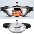 thumbnail image 4 of Stainless Steel Pressure Cooker, 80KPA Rapid Heat Conduction, Multifunctional Design for Electric Gas Stoves,  Valve, 4 of 8