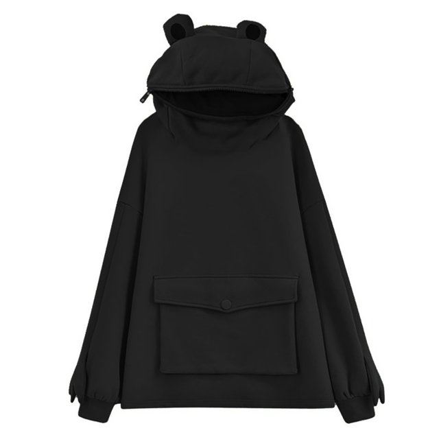 Femmes Nouveauté Frog Sweat à Capuche à Manches Longues avec Poche