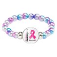 thumbnail image 1 of Cancer Awareness Bracelet Ribbon Charm Jewelry For Women Support Strength Inspirational, 1 of 3