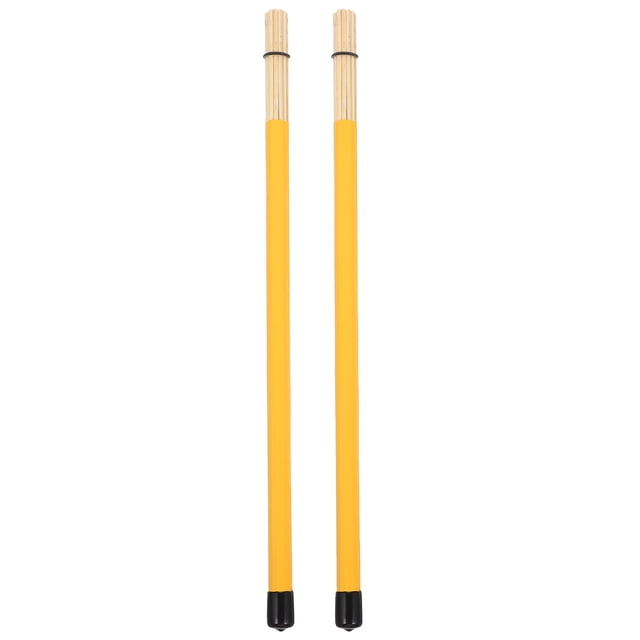 Miangastore Percussion Instruments Yellow 1 Pair 16x0.6in Plastic