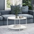 thumbnail image 2 of Simpli Home Monet Industrial 32 " Metal Metal Coffee Table in White, 2 of 7