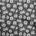 thumbnail image 1 of oneOone Rayon Dark Gray Fabric Floral Retro Sewing Craft Projects Fabric Prints By Yard 56 Inch Wide, 1 of 5