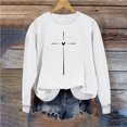 thumbnail image 3 of Yuyuzo Chandails en Molleton pour Femmes Décontractés Saint-Valentin Manches Longues Col Rond Ample Ajusté Mince Chandail Tops, 3 of 5
