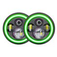 thumbnail image 1 of 2 Pcs Phare LED de Voiture/moto 7 Pouces avec Drl/signal de Virage/faisceau Bas/faisceau Haut Yeux Rouges, 1 of 8