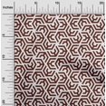 thumbnail image 2 of oneOone Viscose Jersey Brown Fabric Geometric Craft Projects Decor Fabric Printed By The Yard 60 Inch Wide, 2 of 4