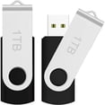 thumbnail image 1 of USB Clé 1 To/1000 Go Lot de 1, Conception Rotative, Idéale pour Stocker des Photos et Sauvegarde de Données - MAOLAI, 1 of 5