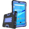thumbnail image 1 of Mignova for Lenovo Tab M8 8.0 Inch Case,Hybrid Three Layer Full-Body Shockproof Armor Defender Full-Body Rugged Protective Case Cover with Stand for Lenovo Tab M8/M8 Smart Tab 8.0 Tablet (Black/Blue), 1 of 7