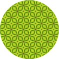 thumbnail image 1 of Ahgly Tapis Rond Lavable en Machine Intérieur Transitionnel Vert Lime Foncé, 6 Pieds Rond, 1 of 7