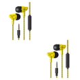 thumbnail image 4 of maskred Phone Music Wired Earphone In -ear Wire Control Cellphone 3 .5mm Plug Earbuds Headset Yellow 2Set, 4 of 6