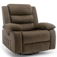 thumbnail image 1 of Korser Oversized Swivel Rocker Recliner Chair for Adults 40.6'' Wide for Living Room,Brown, 1 of 7