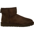 thumbnail image 2 of Ugg Women's Classic Mini II Leather Chocolate Ankle-High Suede Boot - 5 M, 2 of 3