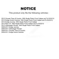 thumbnail image 2 of CMX Front Rear Ceramic Brake Pads Kit for Car Dodge Grand Caravan Journey Chrysler Town & Country Volkswagen Routan Ram C/V KCX-100233, 2 of 9