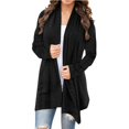 thumbnail image 1 of Knee Length Cardigan Split Front Sweater Cardigan Tops for Women Womens Long Sweaters Open Front Shawl Neck Cardigan Women Womens Sweaters Fall Cardigan Come Mono Cardigan Knit Long Sweater Fall, 1 of 4