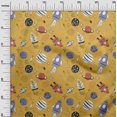 thumbnail image 3 of oneOone Cotton Flex Mustard Yellow Fabric Galaxy Sewing Craft Projects Fabric Prints By Yard 40 Inch Wide, 3 of 4