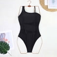 thumbnail image 3 of Diufon Swimsuit for Women Trendy Mesh Backless Bathing Suits Summer Beach Solid Color Tight Swimwear, 3 of 5