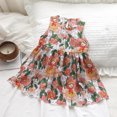 thumbnail image 2 of Rbaofujie Robe d'Été Sans Manches pour Filles, Robe de Plage Imprimée, Mode, Fête, Princesse, 2 of 5