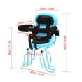 thumbnail image 2 of TFixol Red Steel Rear Child Bike Seat with 35kg Capacity, 36x29x52cm, Includes Installation Kit, 2 of 7