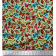 thumbnail image 1 of Soimoi Rayon Fabric Texture & Butterfly Fabric Prints by Yard 56 Inch Wide, 1 of 3