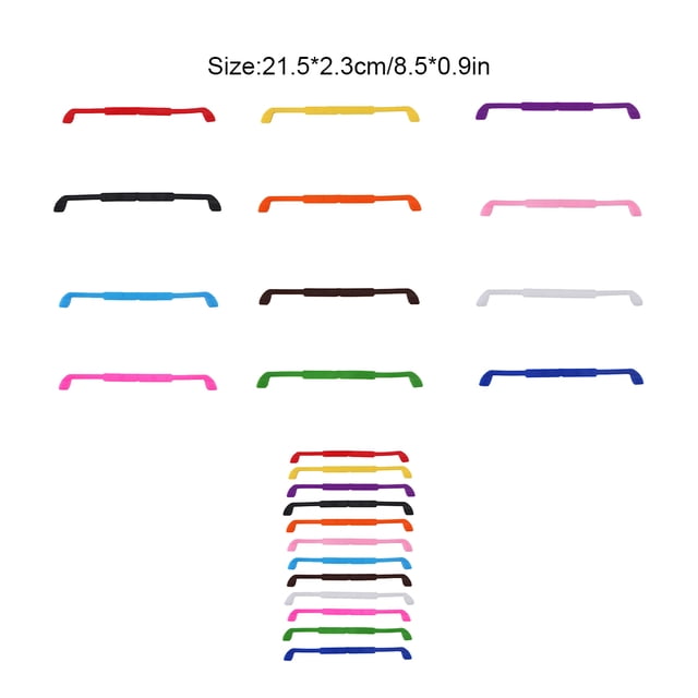 Baohd Cordon de Lunettes Accessoire de Fixation de Lunettes de Sport Professionnel Lanière de Fixation en Silicone pour Extérieur Rouge Jaune