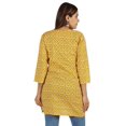 thumbnail image 4 of Moomaya Hauts pour Femmes Tunique en Rayonne à Blocs Imprimés Tunique à Manches 3/4 Blouse d'Été, 4 of 8