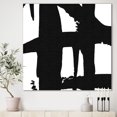 thumbnail image 1 of Designart - Black & White Crossing Paths II - Modern & Contemporary Canvas Artwork, 1 of 2