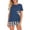 X-a-Blue, variante sur Mrat Ensembles de Pyjama Mignons pour Femmes Vêtements de Nuit T-Shirt et Shorts Ensemble de Pyjama Ensemble en Coton Ensemble de Pyjama pour Mariée P-90 Bleu TG