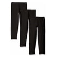 thumbnail image 1 of Hanes Girls Jersey Legging 3-Pack, L, Black, 1 of 3