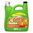 thumbnail image 1 of Gain + Aroma Boost Liquid Laundry Detergent, Island Fresh Scent, HE Compatible, 4.55 Litres, 107 Wash Loads, 1 of 8
