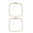 thumbnail image 3 of Siruishop 2 Pieces Cross Stitch Loops Hexagon Display Frame Reusable Cross Stitch Frame 20cmx20cm, 3 of 8
