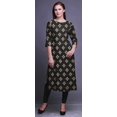 thumbnail image 4 of Bimba Kurtis Droits Imprimés pour Femmes Kurta à Manches 3/4 Tunique d'Été Robe, 4 of 6