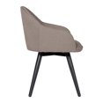 thumbnail image 3 of Studio Designs Home Dome Swivel Office or Dining Chair w/ Metal Legs, Beige, 3 of 8