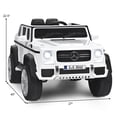 thumbnail image 2 of Gymax 12V Licensed Mercedes-Benz Kids Ride On Car RC Motorized Vehicles w/ Trunk White, 2 of 10