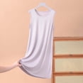 thumbnail image 2 of Diufon Robe de Pyjama pour Femme Été Mince Respirante Sans Manches Col Ras du Cou Chemises de Nuit Décontractées Amples Vêtements de Nuit pour la Maison, 2 of 4