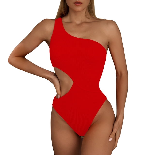Ketyyh-chn99 Maillot de Bain Femmes Shorts de Natation Hauts Femmes One Piece Robe de Bain Maillots de Bain pour Femmes Contrôle du Ventre Robes de Bain Jupe Maillot de Bain Rouge,TG