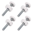 thumbnail image 2 of Milaget 4 Pieces Baby Gate Threaded Spindle Rods Bolt Parts for Stair Railing Indoor White, 2 of 9