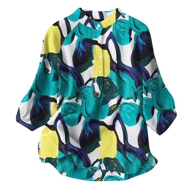 Birdeem T-Shirt Mode Décontracté pour Femmes Manches Courtes Col en V Chandail en Molleton Blouse
